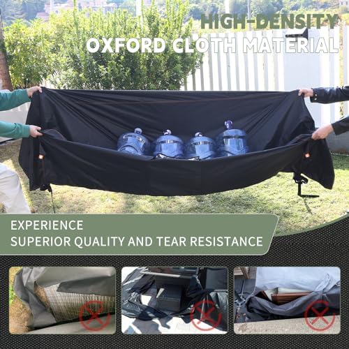 Patio Furniture Set Covers Waterproof, Outdoor furniture covers waterproof clearance, Sectional Sofa Couch Set Covers for Winter,Table Chair Cover Outside Rectangular Heavy Duty 90"Lx65"Wx28"H