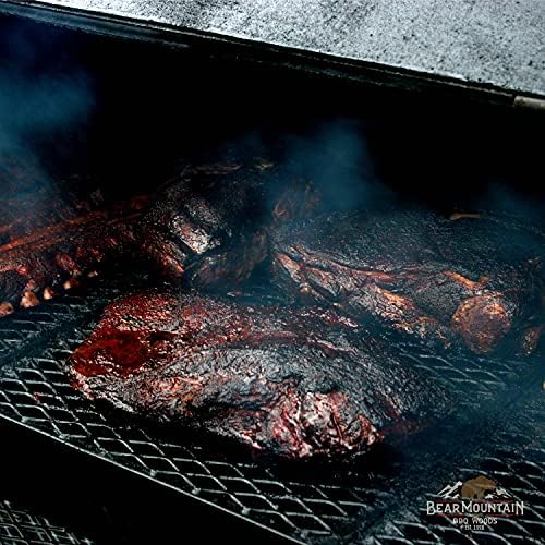 Bear Mountain All Natural Wood Pellets for Smoker, Grill & BBQ, 40 Lbs, Apple - Premium Hardwood Barbecue Pellets for Indoor and Outdoor Grilling