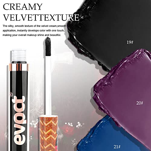 evpct 2Pcs Black Whtie Matte Lipstick Face Body Paint Stick Set High Impact Lipcolor with Moisturizing Creamy Formula Baseball Football Softball Eye Black Stick for Sports Halloween Party Clown
