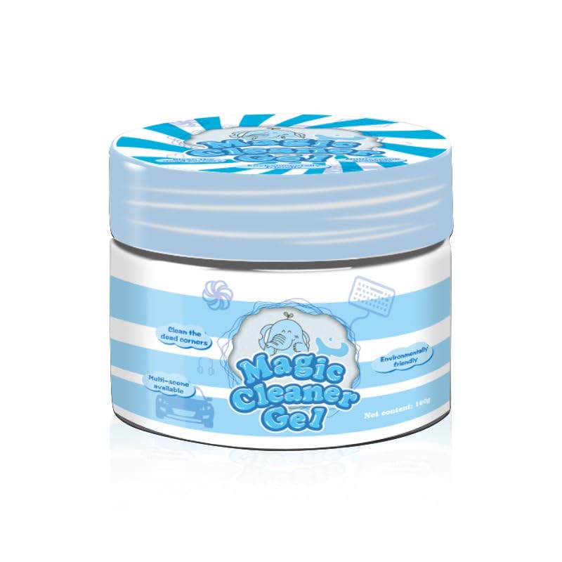 AutoNexusSupply Car Cleaning Gel, 5.6 oz Reusable Automotive Detail Putty for Crevices, Vents, and Dust Removal - Blue Cleaning Slime for Car Detailing