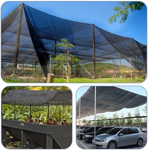 LOVE STORY 10x20FT 55% Black Shade Cloth Sun Shade Net UV Resistant Mesh Tarp Plant Cover Sunblock Net for Garden,Greenhouse,Vegetables,Flowers