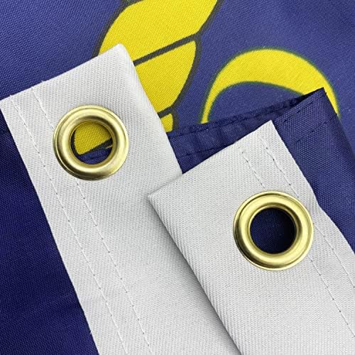 US Navy Emblem Flag 3x5 Outdoor Double Sided - Heavy Duty Polyester United State Navy Naval Military Flags with 2 Brass Grommets 4 Rows Stitched 3x5FT