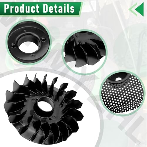 796200 Flywheel Fan and Screen Kit Compatible with B&S Lawn Garden Equipment Engine & John Deere E100, D100 17.5 HP Riding Mower