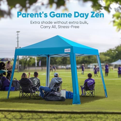 Quictent 10x10 Pop Up Canopy Tent Lightweight, Portable, and Versatile for Beach and Sporting Events with Sun Protection and Easy Setup