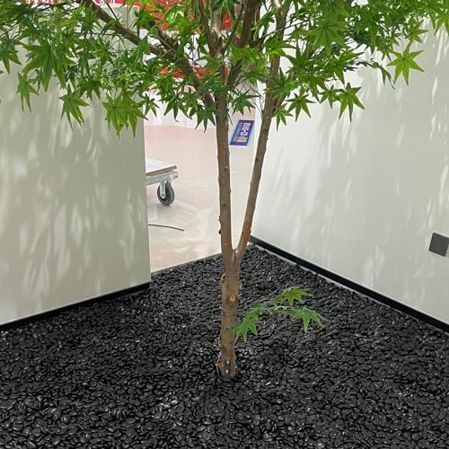 5 Pounds Black Natural Decorative River Pebbles – 2-3 Inch Black Polished Decorative Pebbles for Garden Landscaping, Home Décor, Outdoor Paving River Rocks, Rocks for Painting
