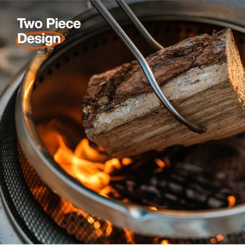Solo Stove Bonfire Shield - Durable Stainless Steel Spark Protector Mesh Screen for Fire Pits, Keeps Pops and Hot Embers Contained for Safe Outdoor Fires, Includes Shield Removal Tools