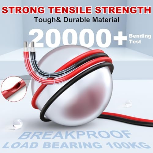 2x50 Feet Solar Panel Extension Cable- 10AWG Solar Cable Solar Panel Cable with Female and Male Waterproof Connectors for RV, Photovoltaic Systems