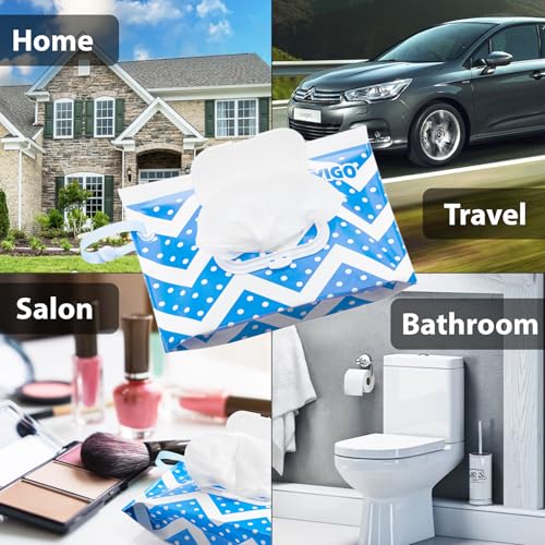 Makeup Remover Wipes, NeutrogeneDay & Night Calming Wipes Ultra-Soft Cleansing Facial Towelettes for Makeup, Alcohol-Free, Plant-Based, 125 Count (Pack of 5) With Travel Case, Great Gift Idea