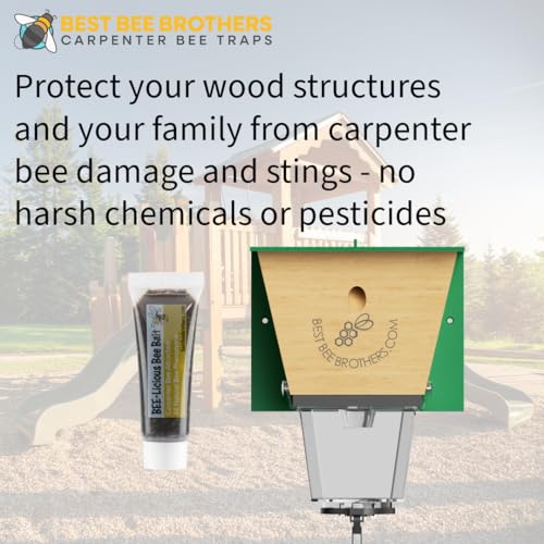 Best Bee Brothers Bee-Licious Bee Bait, All-Natural Carpenter Bee Lure, 10 ml Squeeze Tube