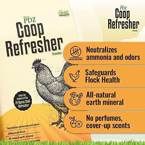 Coop Refresher - Zeolite Odor Eliminator - Essential Chicken Coop Accessory - 10 lbs