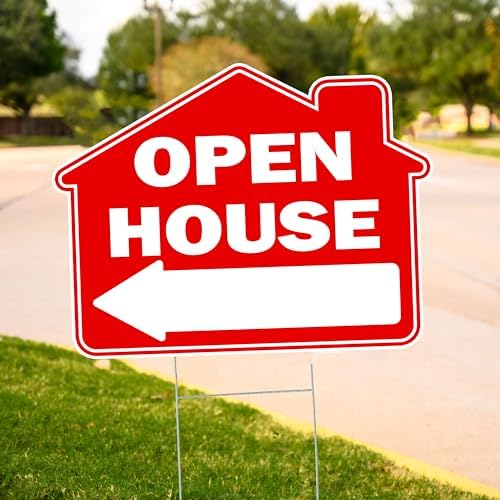 Rogue River Tactical 9 Piece Open House Yard Sign For Sale By Owner Realtor, Real Estate, Arrows