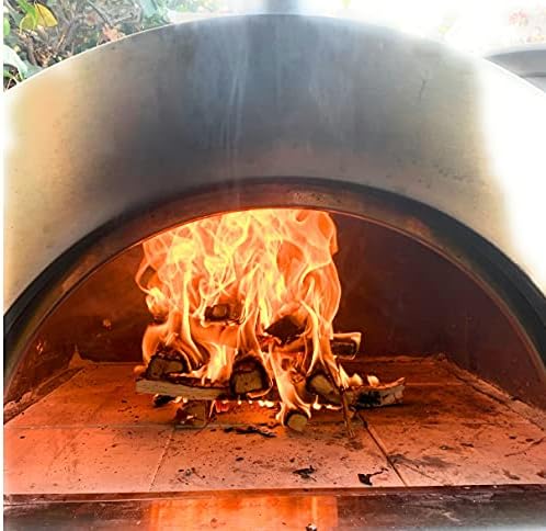 Pizza Oven Wood 12 Inch Naturally Cured White Oak Splits Cooking Wood for Free Standing Ovens 1650 Cubic Inches