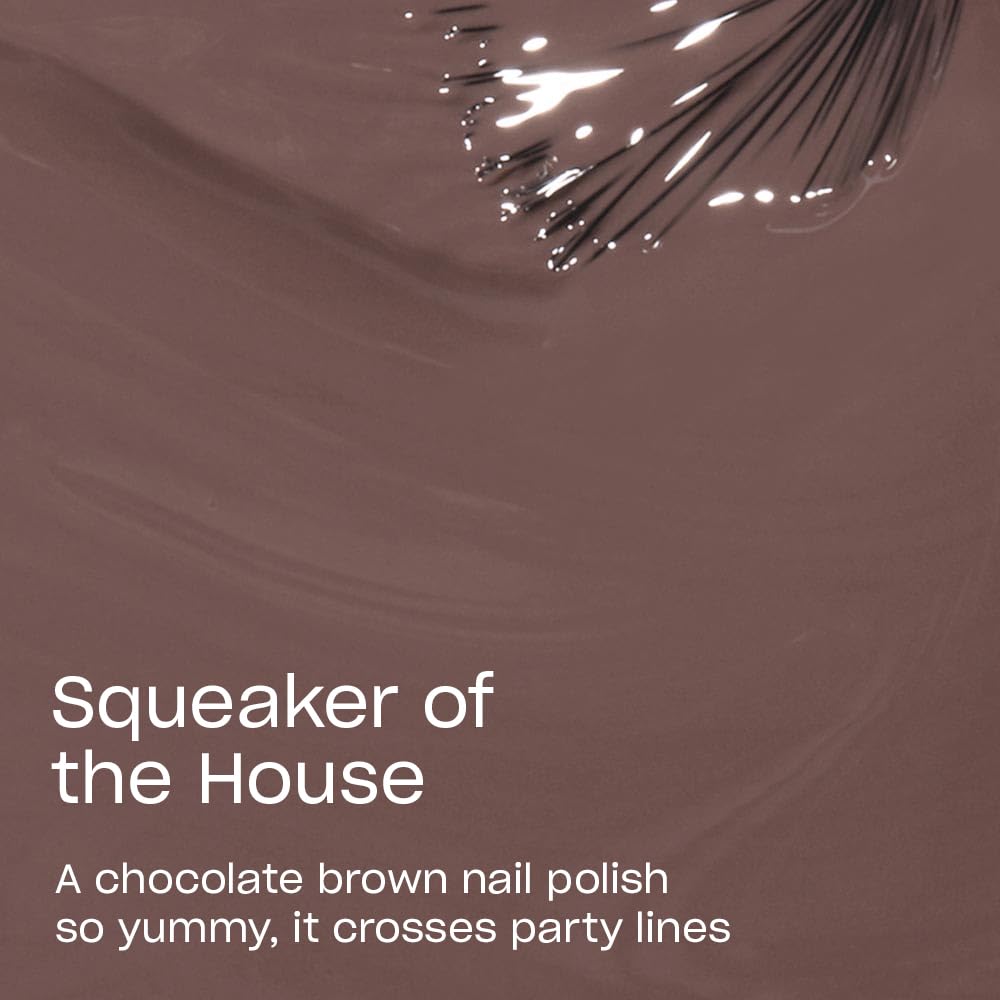 OPI Nail Lacquer Squeaker of the House | Opaque Dark Brown Crème Chip Resistant Nail Polish | Washington DC Collection