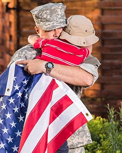 2.5x4 American Flag Outdoor Heavy Duty, US Flag 2.5x4 ft, Flag for Outside with Embroidered Stars and Sewn Stripes Brass Grommets