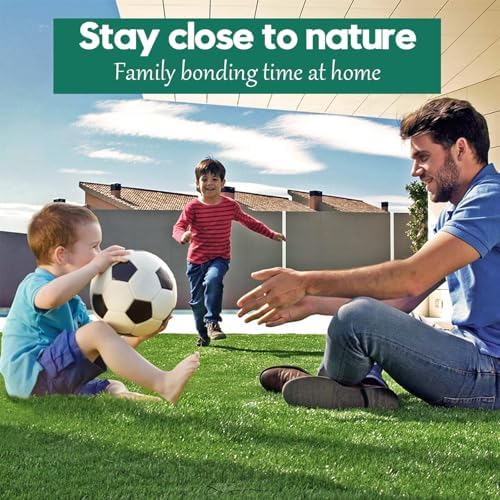 Artificial Grass Turf Lawn Outdoor Indoor 4FTx6FT Fake Grass Carpet for Pets 0.4 Inch Realistic Faux Grass Rug with Drain Holes for Garden Lawn Landscape Balcony Party Wedding Christmas Rug