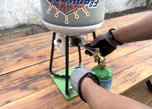 Flame King Propane Refill Fitting Adapter Valve for 1LB Camping Refillable Tank Cylinders