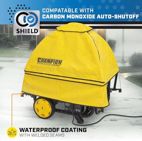 Champion Power Equipment 100376 Storm Shield Severe Weather Portable Generator Cover by GenTent for 4000 to 12,500-Starting Watt Generators