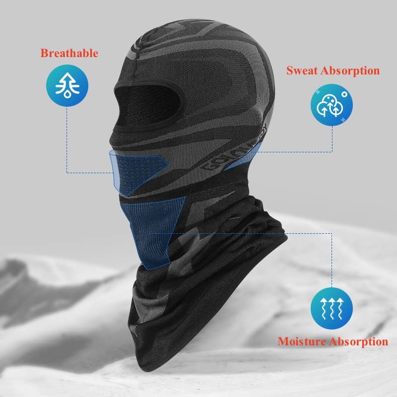 Ski Mask for Men Women, Winter Balaclava Face Mask, Cold Weather Gear for Skiing, Snowboarding, Motorcycle Riding Running Wind Protection