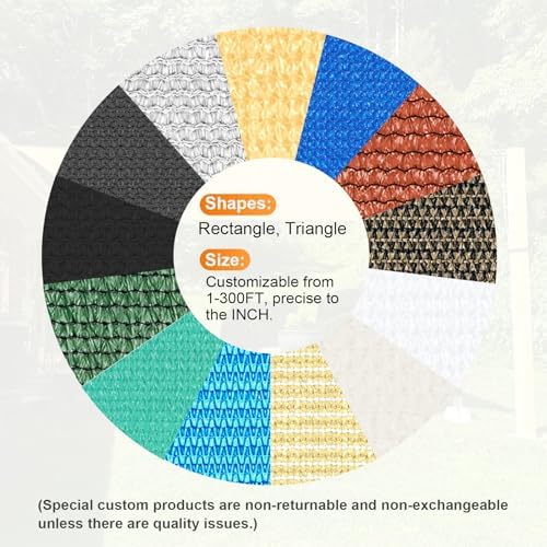 Artpuch Sun Shade Sail, 12'x16' Sand Rectangle, Curved Edged Commercial Grade 185GSM Permeable Outdoor Shade Cloth for Deck, Backyard, Patio (Custom Sizes Made)