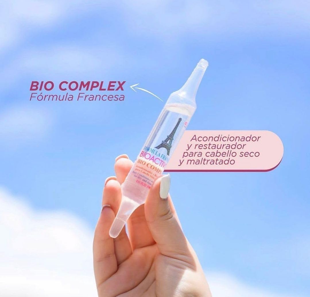 Bio Complex French 12 Pack – 0.61 oz Each, Intensive Hair Repair Treatment for Nourishing, Strengthening & Revitalizing Damaged Hair