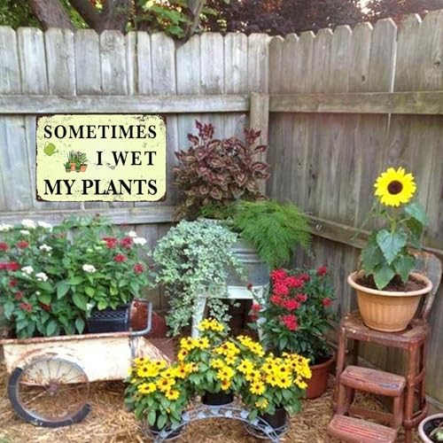 Metal Garden Decor - Unique Gardening Gifts for Women, Funny Garden Signs for Outdoor, Patio, Yard Decoration, 12" x 8" - Perfect Housewarming Gift for Mothers, Grandmas, and Plant Lovers
