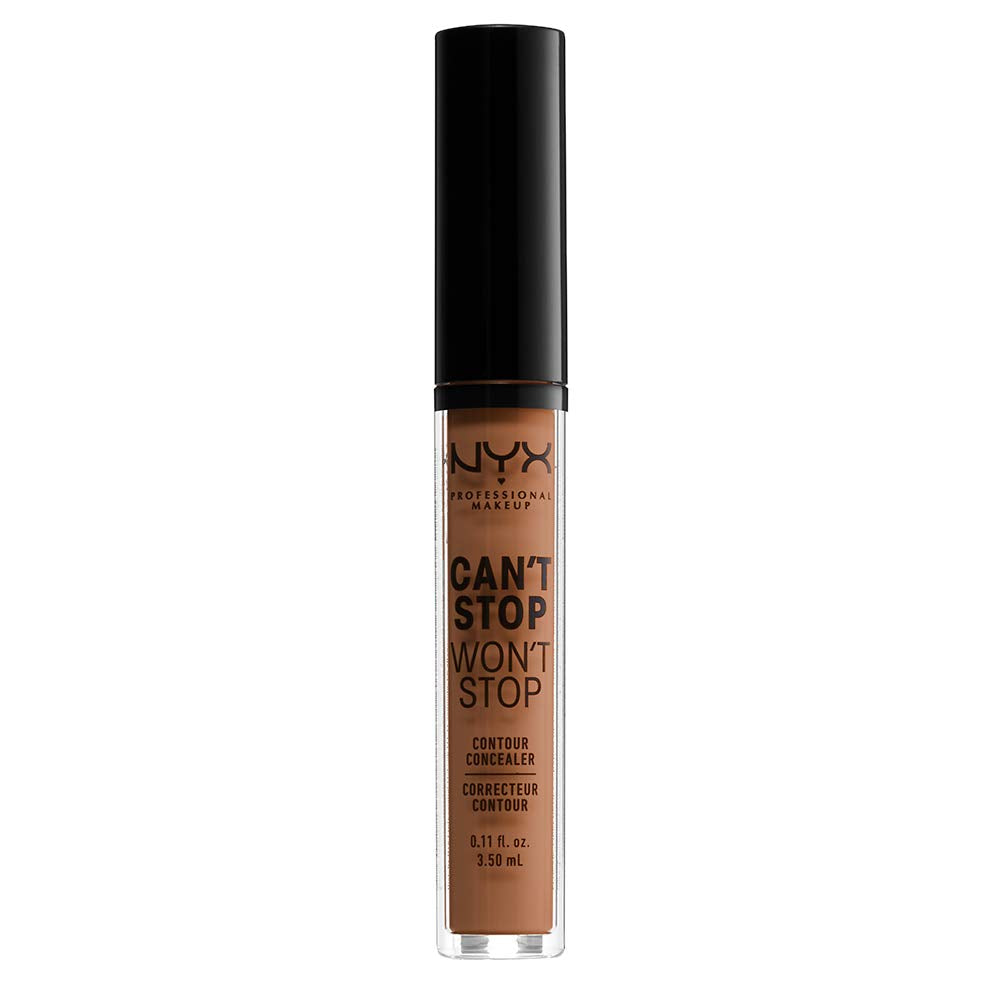NYX PROFESSIONAL MAKEUP Can't Stop Won't Stop Contour Concealer, 24h Full Coverage Matte Finish - Warm Caramel