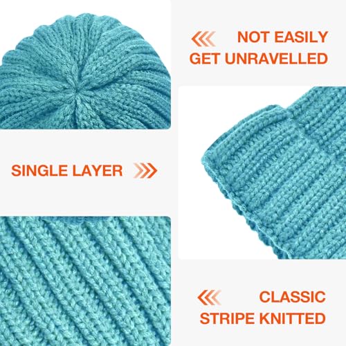 Rosoz Winter Hats for Women Warm Thick Soft Stretch Cable Knit Beanie Skully Cap for Cold Weather