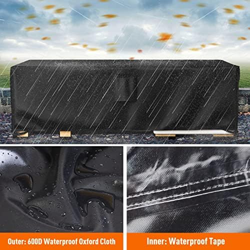 Patio Furniture Covers, Outdoor Furniture Cover Waterproof, General Purpose, Outside Table and Chair Covers, Heavy Duty 600D (108 Inch L x 82 Inch W x 27.9 Inch H)