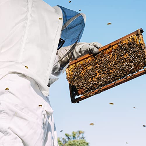 Bee Suits for Men Women,Bee Keeper Suite with Beekeeping Gloves,Beekeeping Suit with Veil Hood,Fully Body Sturdy Beekeeper Suite,Suitable for Professional Beekeepers and Beginners(X-Large)