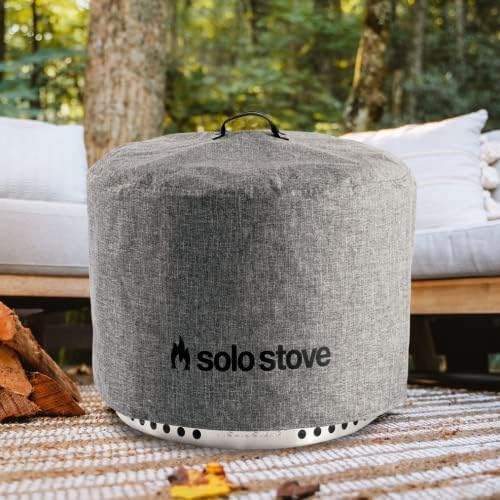 Solo Stove Yukon Shelter - Weather-Resistant Round Cover for Solo Stove Yukon Fire Pit and Accessories - PVC-Coated Polyester with Aluminum Reinforcement - Year-Round Protection