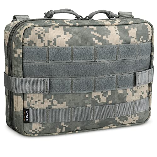 WYNEX Tactical Admin Molle Pouch, Medical EDC EMT Utility Bag Shell Design Attachment Pouches Hiking Belt Bags