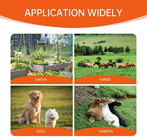 S65 0.065J Solar Electric Fence, 2 Miles Solar Fence Charger for Preventing Bears, Raccoons, Skunks Intruding, Solar Electric Fence Charger with Grounding Rod