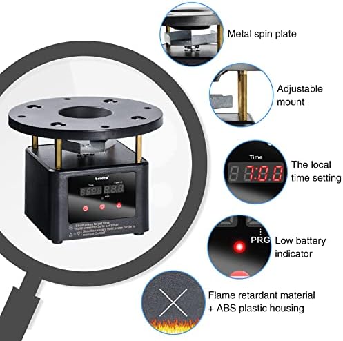 Automatic Chicken Feeder Timer, Briidea Poultry Feeder Motor and Timer Kit, Metal Spin Plate, Adjustable Mount, Ideal for Chickens, Ducks, Geese