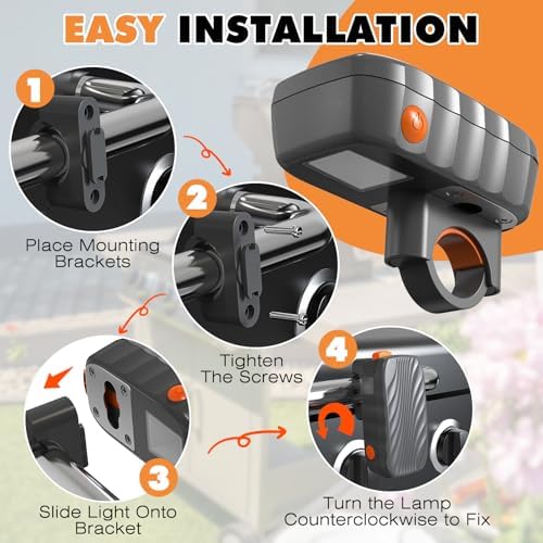 Grill Light Designed for Blackstone Griddle & Weber Grill, Automatic On/Off BBQ Light, Blackstone Griddle Accessories, LED BBQ Grilling Accessories for Outdoor Grill, Gifts for Men Dad Husband