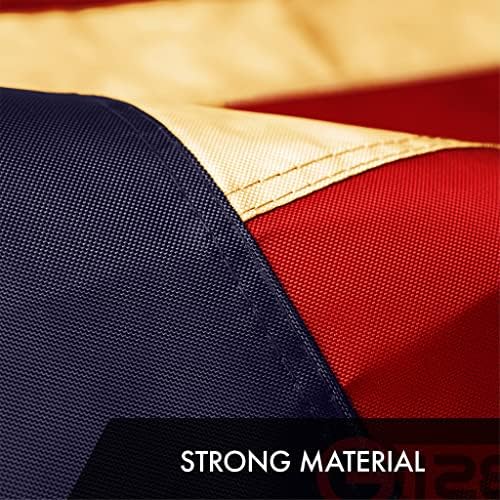 G128 Betsy Ross 1776 Tea-Stained Flag | 3x5 Ft | ToughWeave Pro Series Embroidered 420D Polyester | 1776 Historical American Flag with Brass Grommets