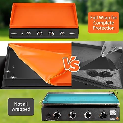 Silicone Griddle Mat 29” for Blackstone,Upgraded Full-edge Heavy Duty Food Grade Non-Stick Griddle Cover,Grill Buddy Mat Protect Your Griddle from Dirt & Rust (29 inch)