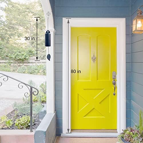 Deep Resonance Serenity Bell Large Wind Chimes for Outside Deep Tone Garden Bells Wind Chimes 528 Hz Low Pitch Wind Bell 30 inch (Large)