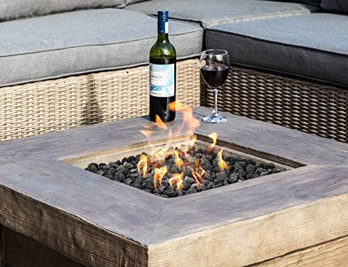 Stanbroil 10 Pounds Black Lava Rock Granules, Decorative Landscaping for Fire Bowls, Fire Pits, Gas Log Sets, Indoor or Outdoor Fireplaces(1 1/5" - 2")