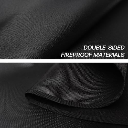 36" Fire Pit Mat for Solo Stove Bonfire, Round Fireproof Under Grill Mats for Outdoor Grill, Portable Camping Stove Mat for Solo Stove Accessories