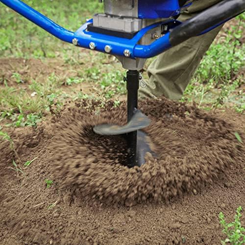 BILT HARD Post Hole Digger Gas Powered, 52cc 2.4 HP 2 Stroke Engine Earth Auger with 8" Drill Bit, EPA Compliant Post Hole Auger