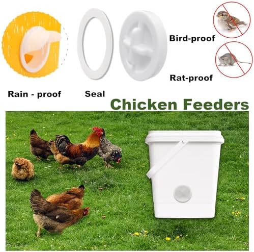 10 PCS Chicken Feeder Port DIY Automatic Chicken Feeder, Poultry Feeder, No Waste, Rat-Proof, Waterproof