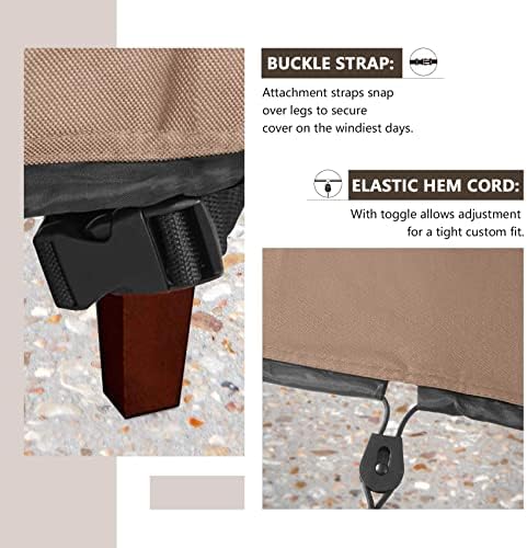 ULTCOVER Waterproof Outdoor Deep Seat Sofa Bench Cover 76W x 40D x 35H inch Patio Furniture Couch Cover