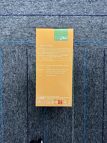 wepvo Projector Mini Portable Outdoor Movie Projectors, LED Pico Video Projector for Home Theater Film Projectors, Compatible with Smartphone/ Tablet/ Laptop/ TV Stick/ PS/ USB