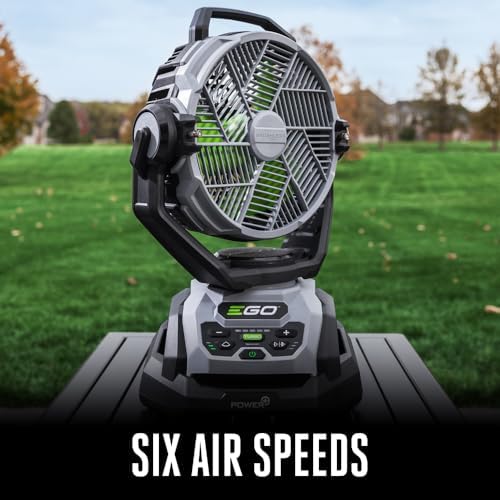 EGO POWER+ Portable Misting Fan, Compact, Outdoor Electric 10" 6 Speed Fan, Battery and Charger Not Included - FN1000