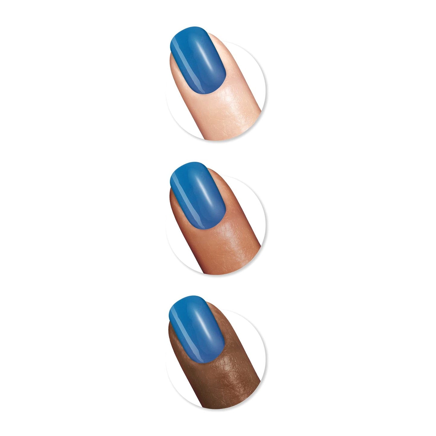Sally Hansen Miracle Gel™, Travel Seekers Blues Cruise, Long Lasting, Gel-Like Formula, No UV Lamp Needed, Blue Nail Polish