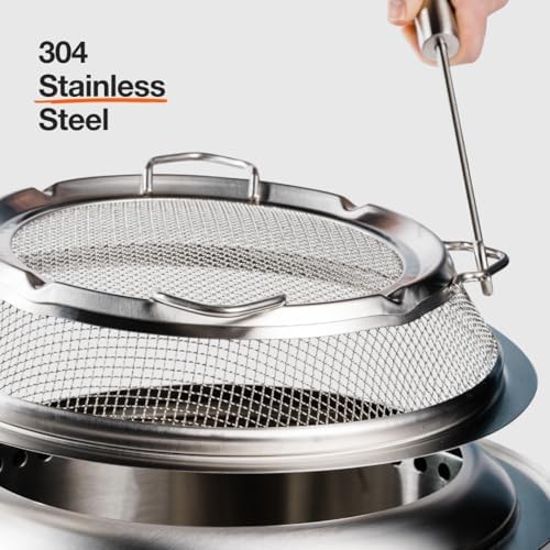 Solo Stove Bonfire Shield - Durable Stainless Steel Spark Protector Mesh Screen for Fire Pits, Keeps Pops and Hot Embers Contained for Safe Outdoor Fires, Includes Shield Removal Tools