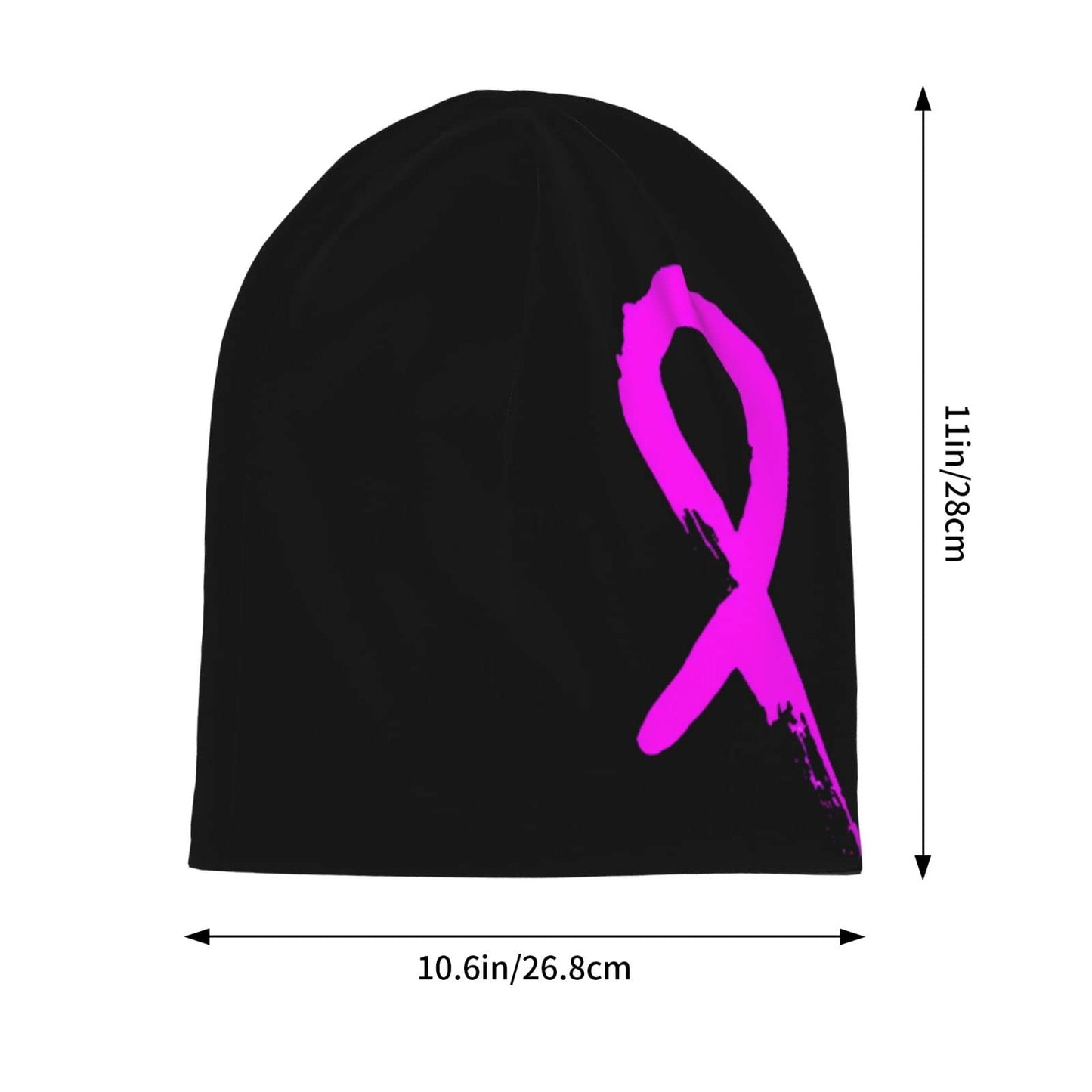 Breast Cancer Beanie Chemo Hat Cancer Headwear Knitted Hats Baggy Slouchy Knit Hat Scarf Cap for Adults Women Men