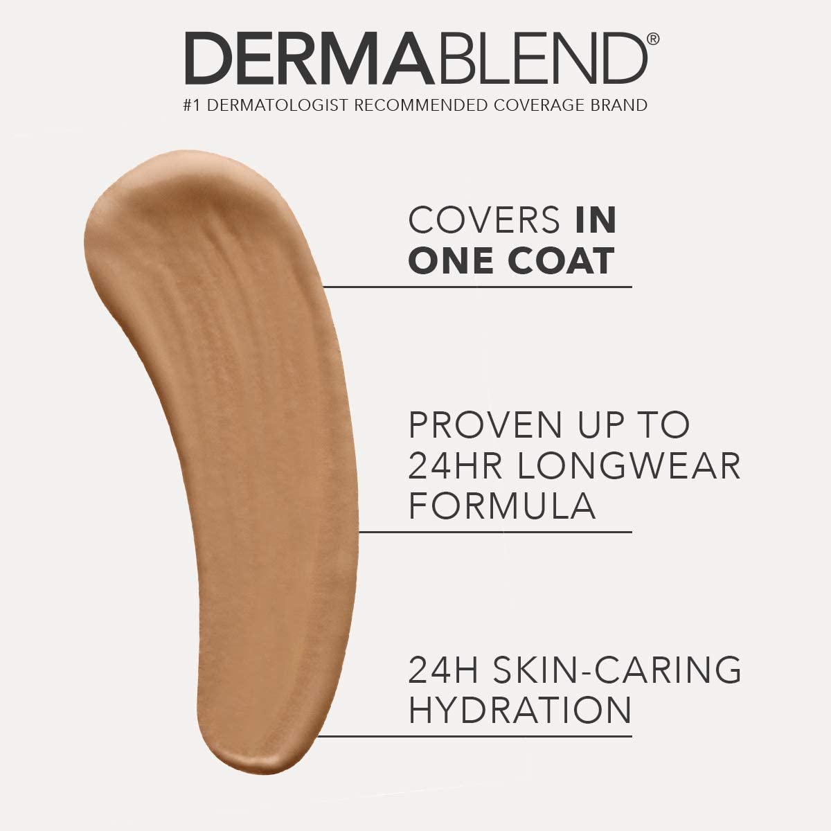 Dermablend Cover Care Concealer, Full Coverage Concealer Makeup and Corrector for Under Eye Dark Circles, Acne & Blemishes, 24-Hr Hydration, Matte Finish, XL Applicator