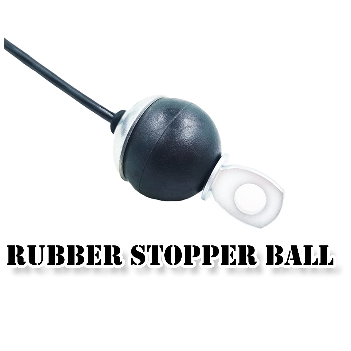 J Bryant Fitness Gym Replacement Cable Fitness Pulley Cable Thick 0.2inch/5mm Heavy Duty Steel Wire Rope for Home Gym Cable Pulley Attachments Machine Accessories (Type-B, 118")