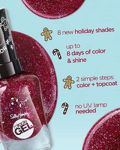 Sally Hansen Miracle Gel™, Pearls Pink Sand, Long Lasting, Gel-Like Formula, No UV Lamp Needed, Pink Nail Polish